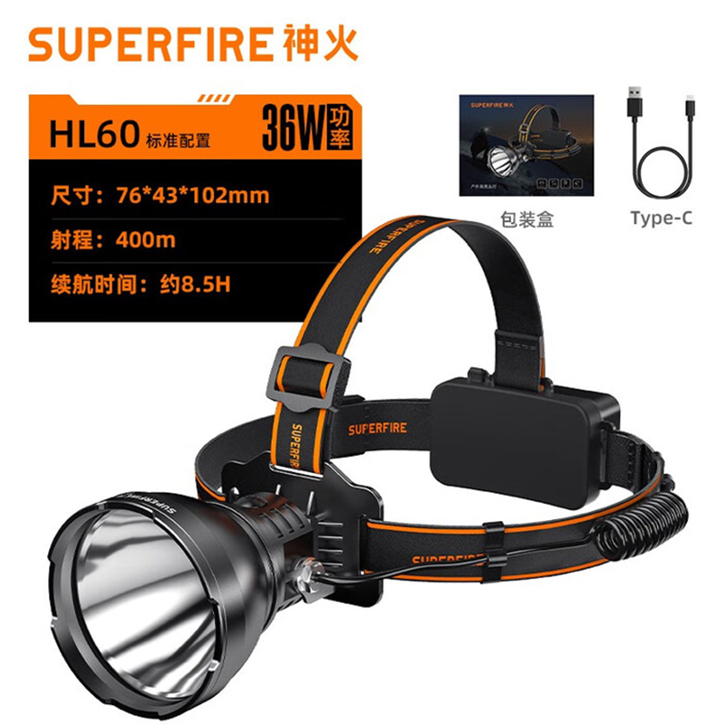 神火HL60長續(xù)航高亮遠射頭燈圖片1 神火HL60長續(xù)航高亮遠射頭燈圖片1