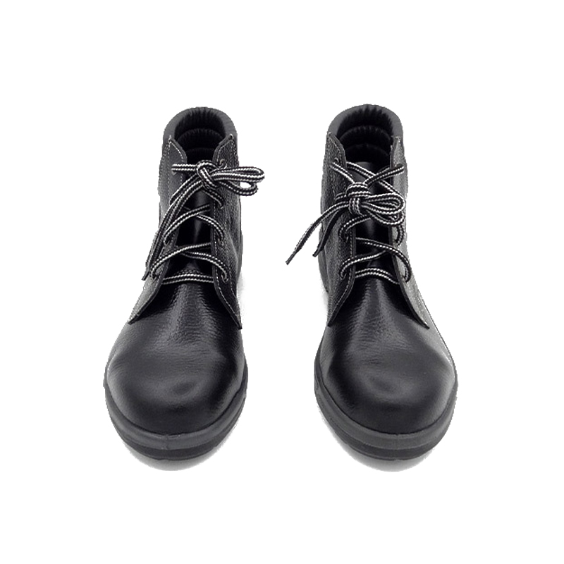 希滿YS-722黑色中幫頭層壓花牛皮防滑防砸安全鞋圖片1 希滿YS-722黑色中幫頭層壓花牛皮防滑防砸安全鞋圖片1