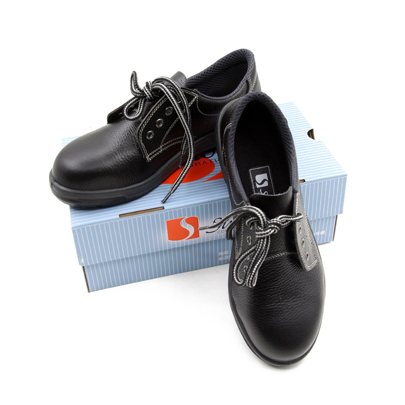 希滿(mǎn)YS-711黑色壓花牛皮防砸防靜電安全鞋圖片2 希滿(mǎn)YS-711黑色壓花牛皮防砸防靜電安全鞋圖片2