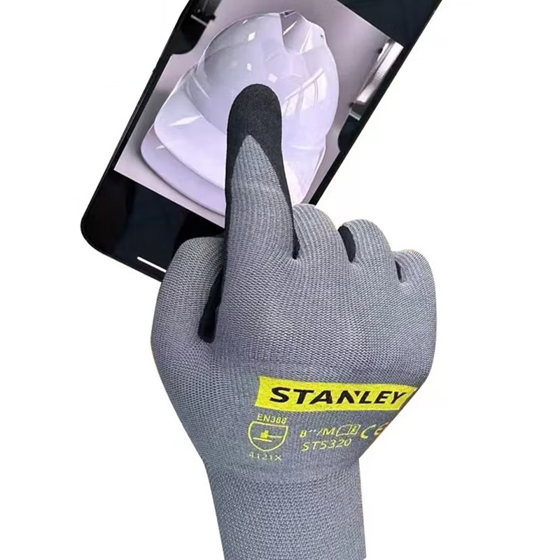 STANLEY史丹利ST5320灰色丁腈磨砂涂掌防滑耐磨勞保手套圖片1 STANLEY史丹利ST5320灰色丁腈磨砂涂掌防滑耐磨勞保手套圖片1