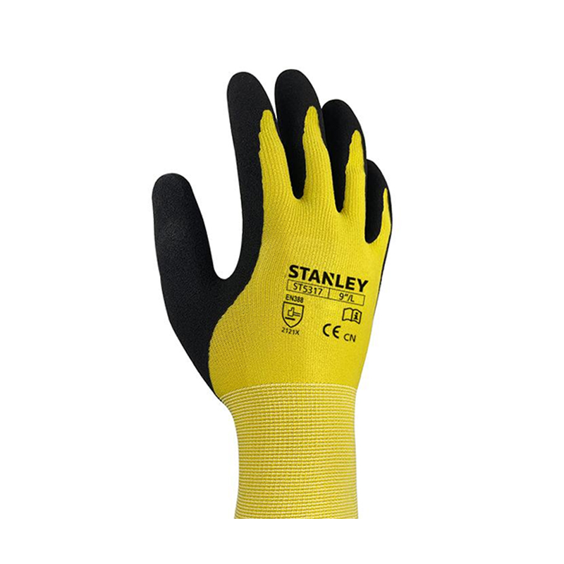 STANLEY史丹利ST5317黃色乳膠磨砂浸掌耐磨勞保手套圖片2 STANLEY史丹利ST5317黃色乳膠磨砂浸掌耐磨勞保手套圖片2