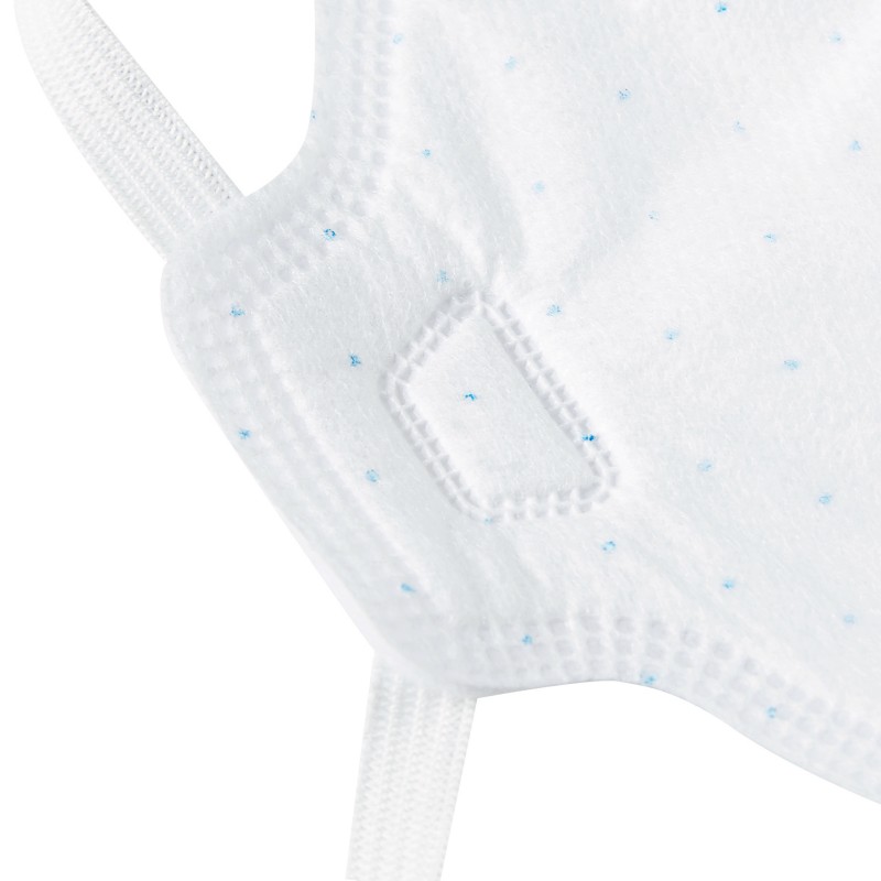 朝美2001-3白色頭戴式帶閥KN95防塵口罩圖片4