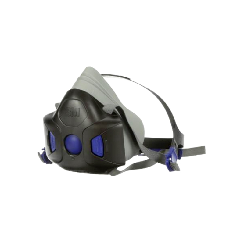 3M HF-802硅膠半面罩防毒面具中號(hào)Secure Click面罩本體