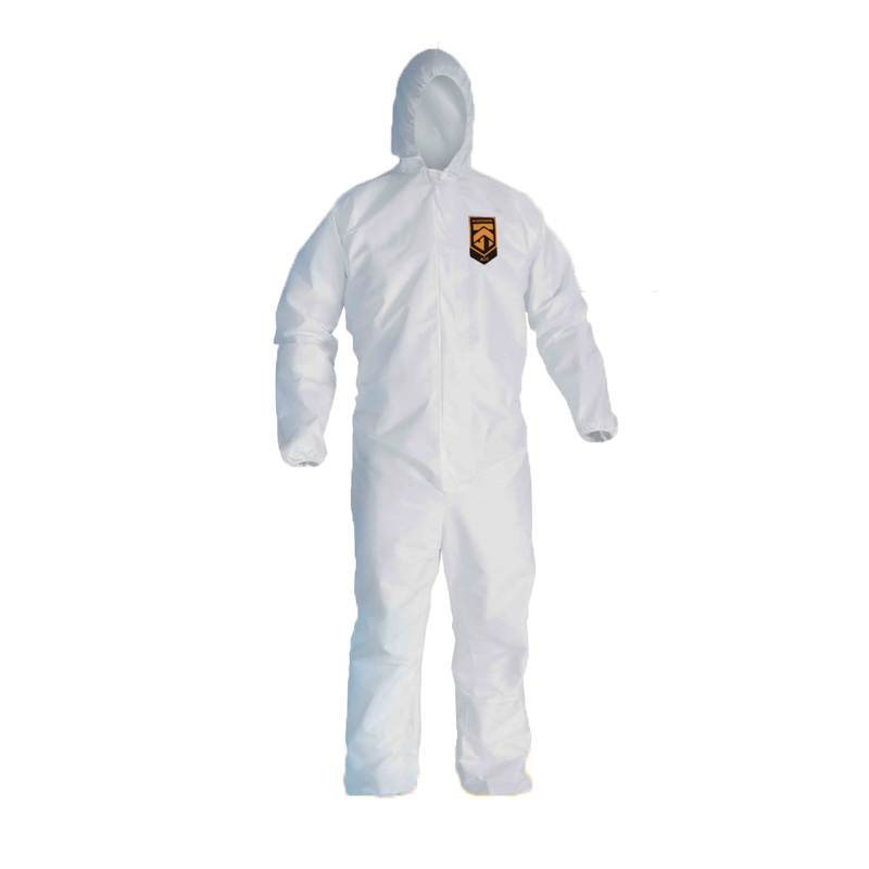 金佰利38939-04 KLEENGUARD勁衛(wèi)A35白色帶帽連體防護(hù)服XL