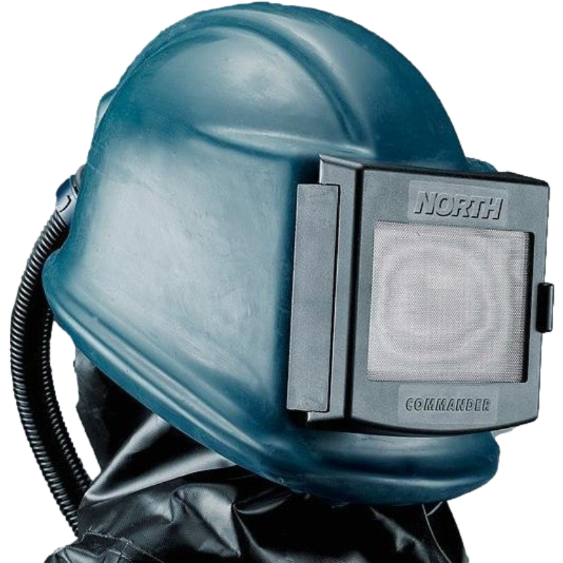 霍尼韋爾A133130-00 COMMANDER噴砂頭盔Bisonyl披肩送風(fēng)頭罩