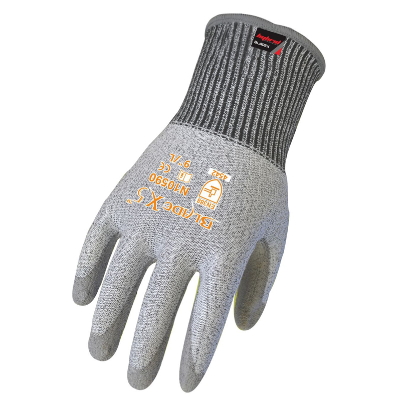 賽立特N10590-10PU涂層5級(jí)防割手套