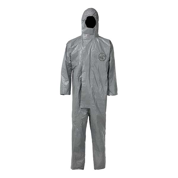 杜邦Tychem6000 TF198T GY防化服帶帽連體化學(xué)防護(hù)服