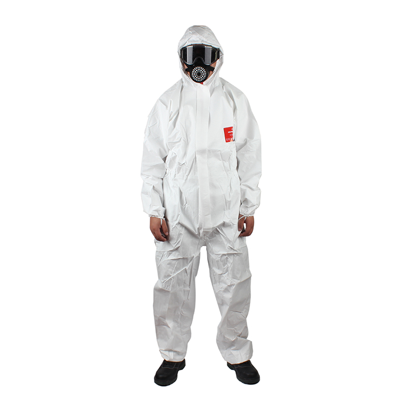 微護佳MG2500 WH25-W-99-111-02白色標(biāo)準(zhǔn)型有帽連體防護服