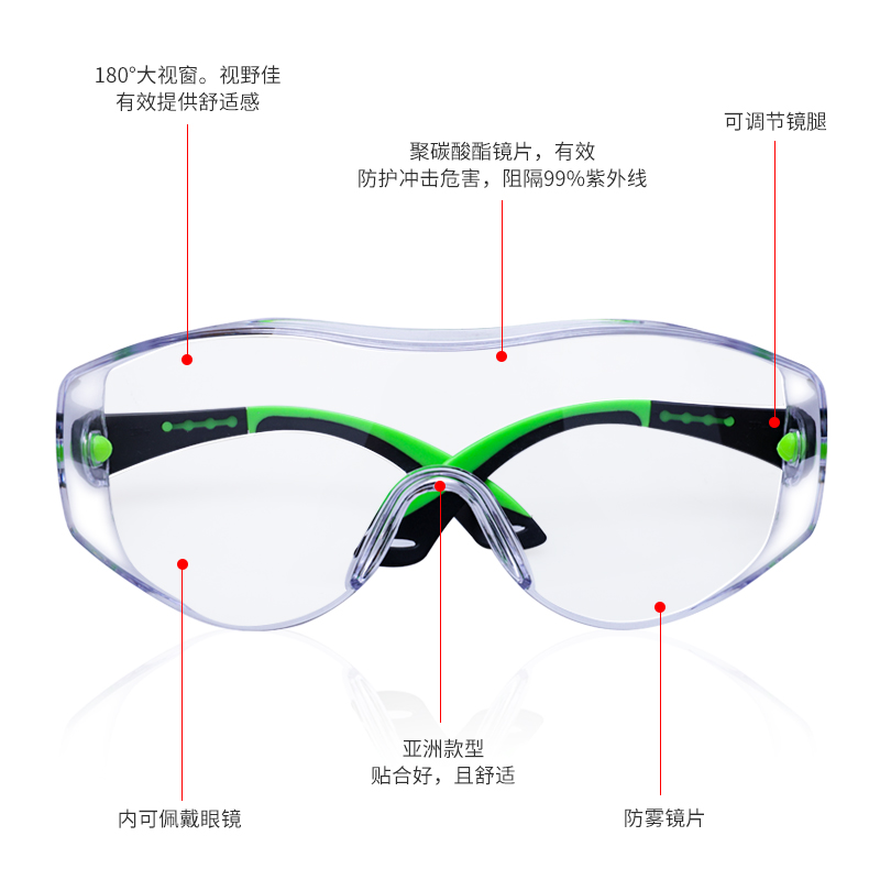 海固OTG-05護(hù)目鏡防霧防風(fēng)沙