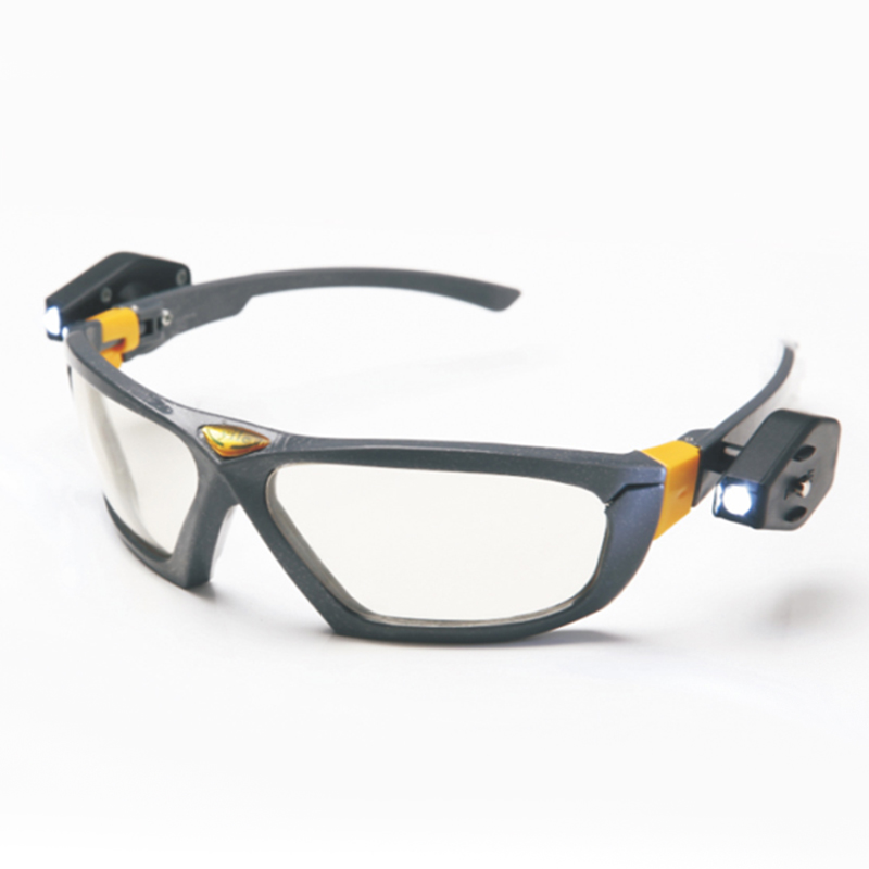 以勒801D側(cè)翼LED照明防護(hù)眼鏡