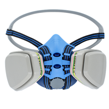 高瑪GM-1900自吸過(guò)濾式雙濾盒半面罩防毒面具