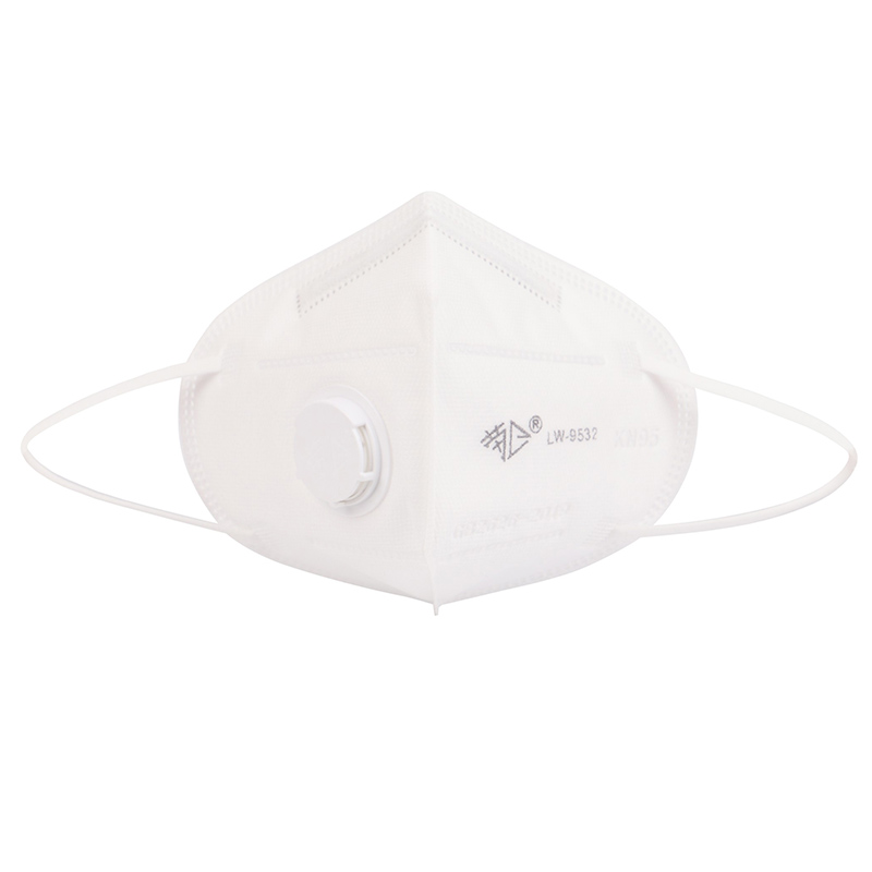 勞衛(wèi)9532帶閥折疊式防塵口罩