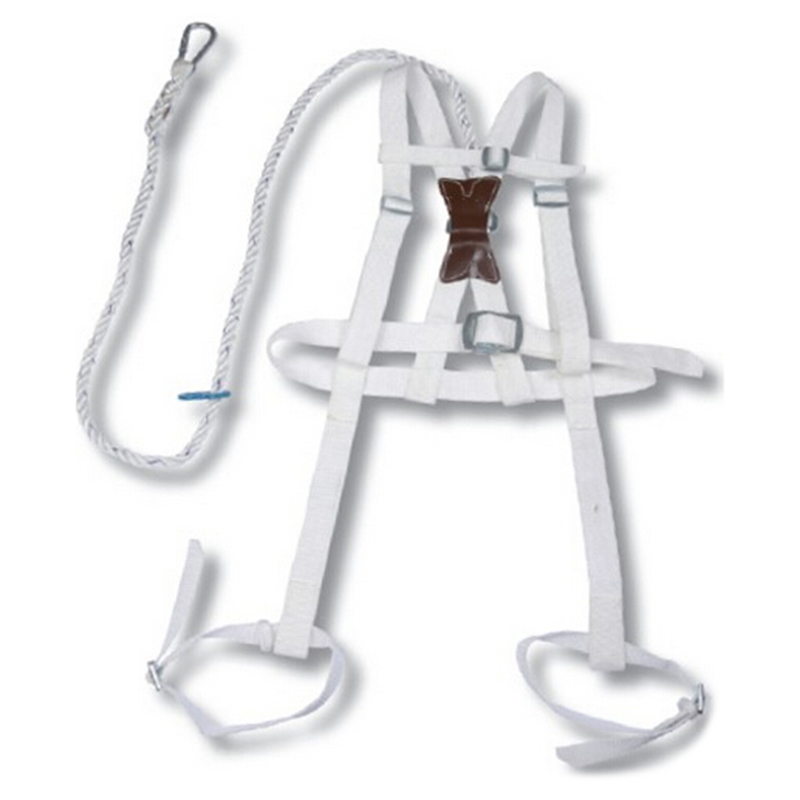 建鋼白色高空阻燃單掛點(diǎn)安全帶