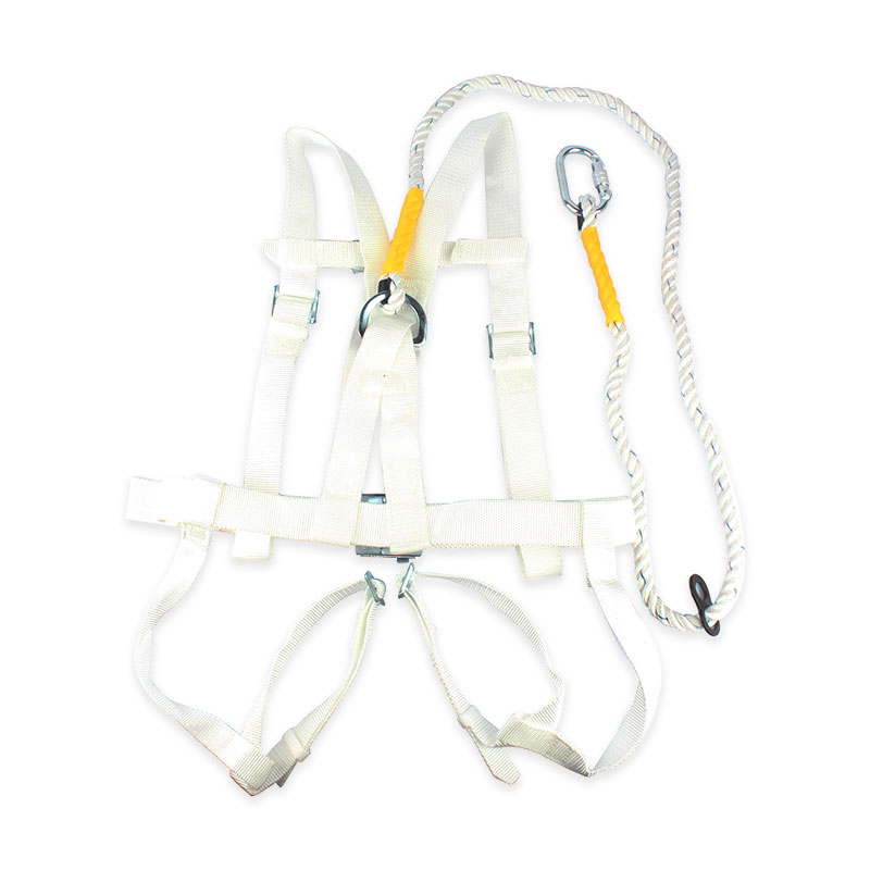 建鋼680105高空雙背白色安全帶