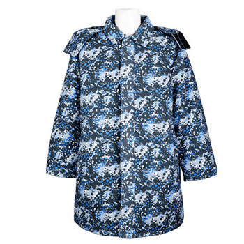 3502藍(lán)色迷彩棉服勞保工作服