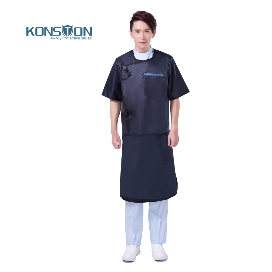 康仕盾LF005B分體雙面式短袖無鉛防護(hù)衣