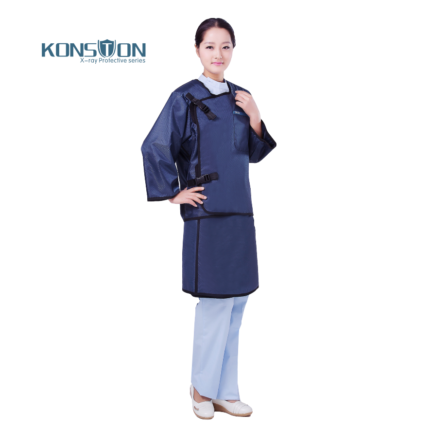 康仕盾LF006B分體雙面式長(zhǎng)袖無(wú)鉛防護(hù)衣