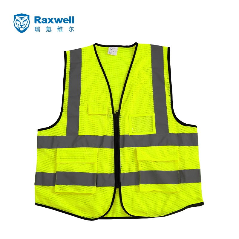 瑞氪維爾RW8109多袋網(wǎng)布黃色反光背心