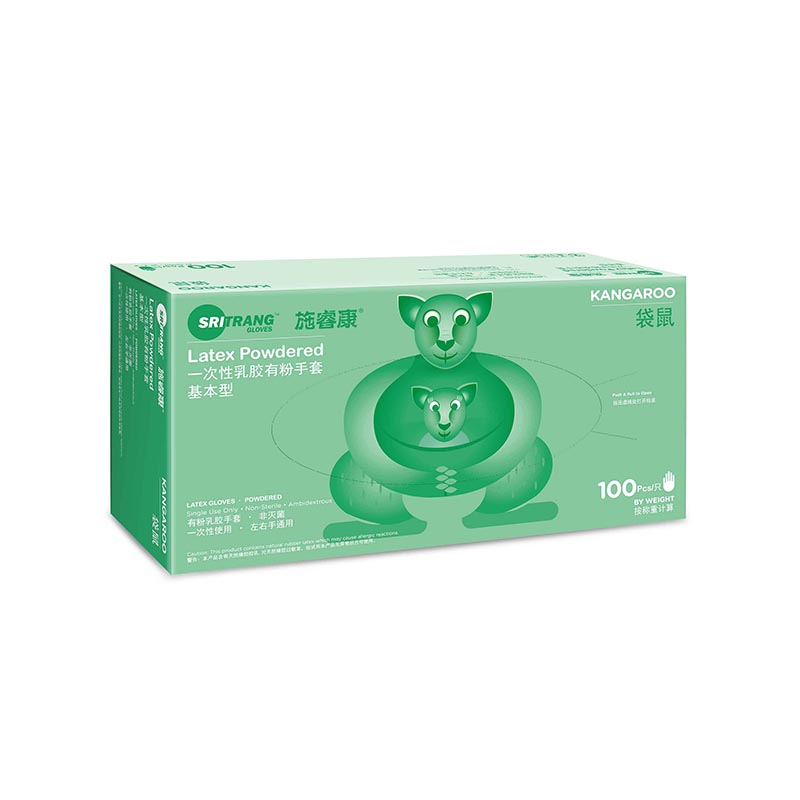 施?？祷拘鸵淮涡匀槟z有粉手套