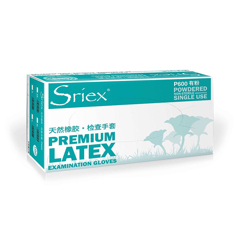 施?？礢riex P600天然乳膠檢查手套