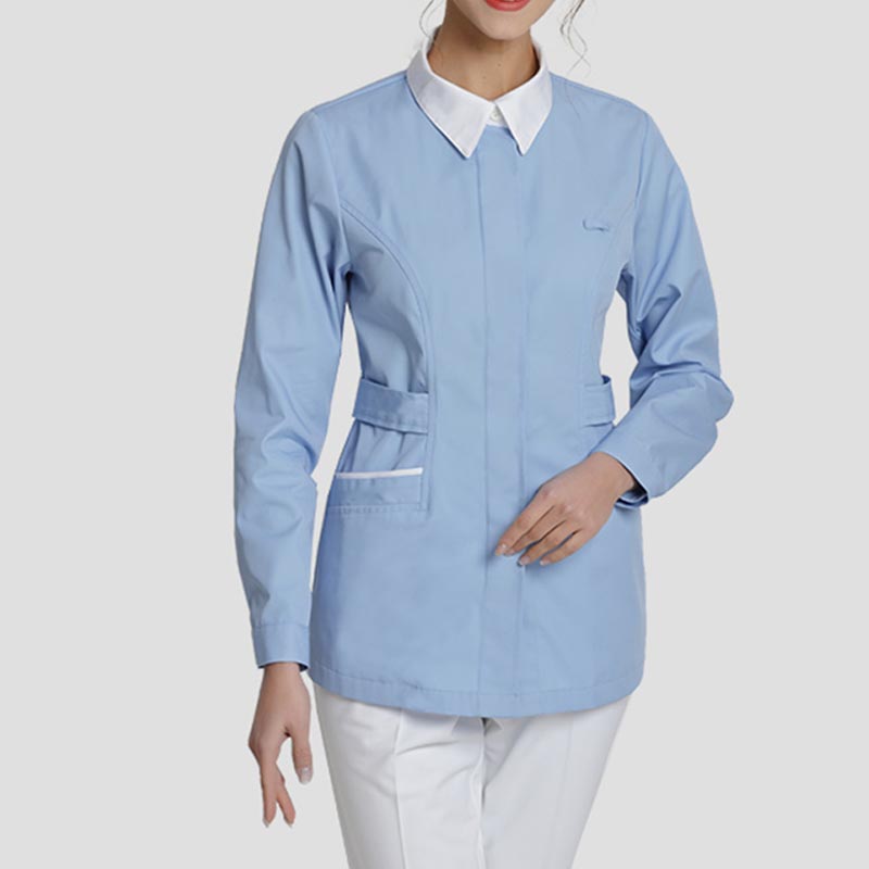 樂(lè)倍康NC167湖藍(lán)長(zhǎng)袖護(hù)士服  