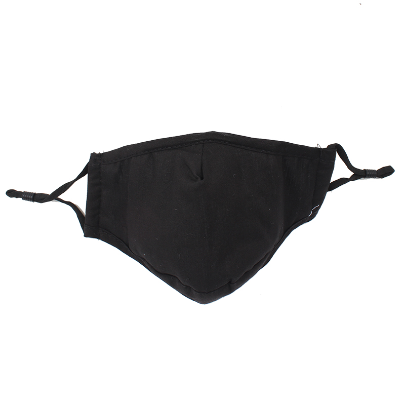 藍(lán)星黑色耳戴式成人棉布口罩