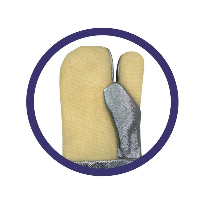 藍(lán)鷹AL163加長三指型鋁箔耐高溫手套