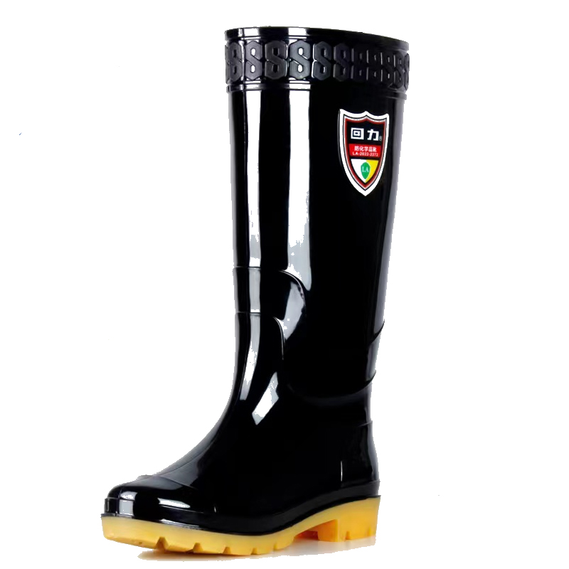 回力017防化學(xué)品耐酸堿高筒雨靴39cm