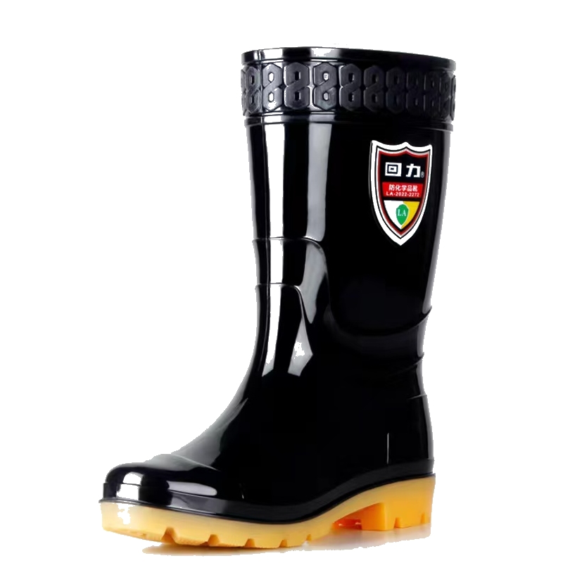 回力017防化學(xué)品耐酸堿中筒雨靴30cm