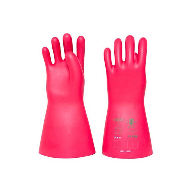 安全牌30kv乳膠電工絕緣手套