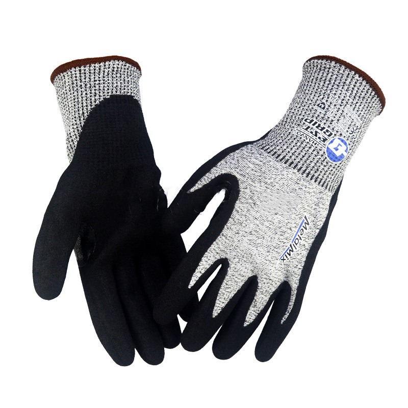 恒輝NXC3248Q掌浸磨砂丁腈5級(jí)防割手套