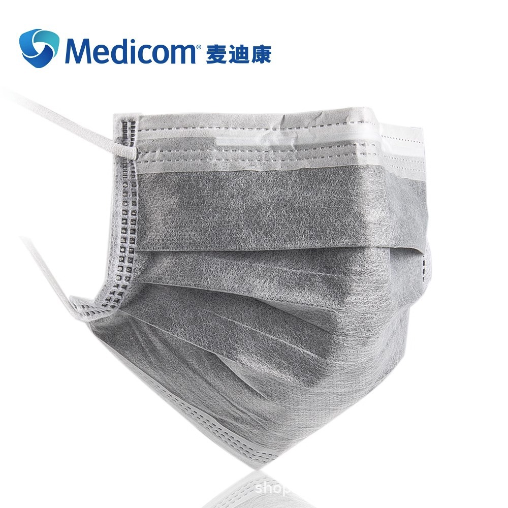 麥迪康2498平面活性炭一次性口罩