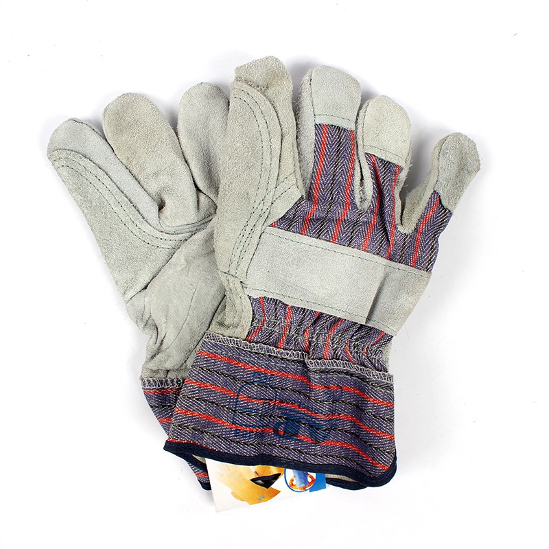 友盟AP-1526耐磨牛二層芯皮勞保手套