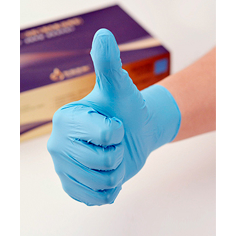 東亞600-1藍(lán)色無(wú)粉一次性丁腈手套