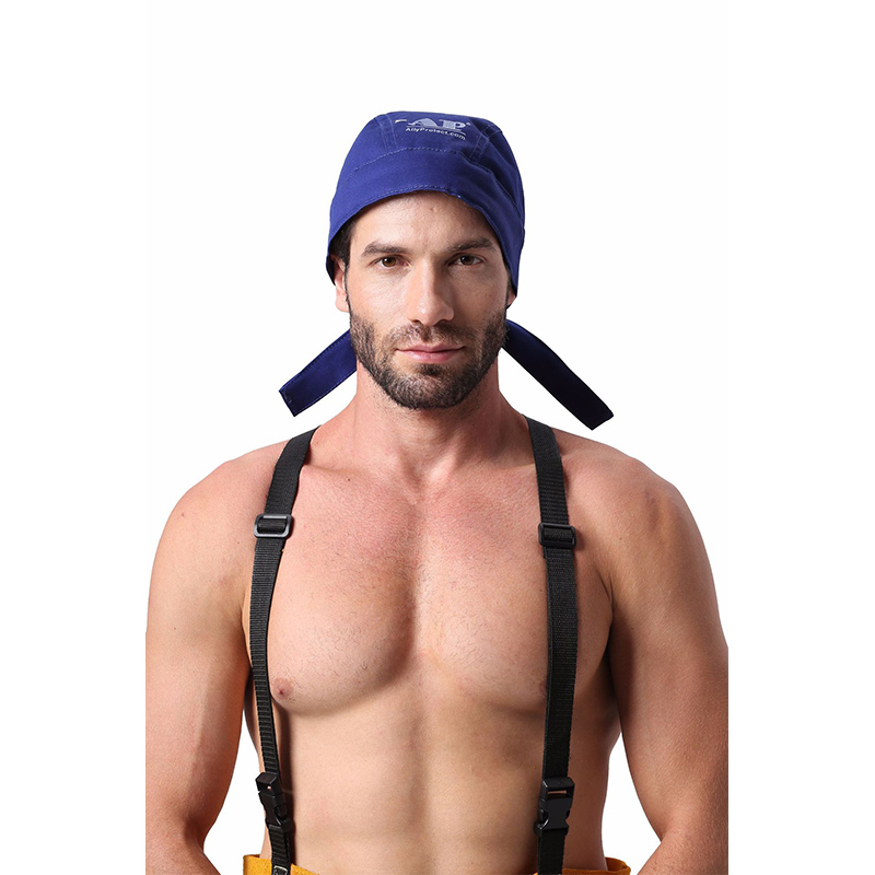 友盟AP-6610藍色阻燃布焊帽