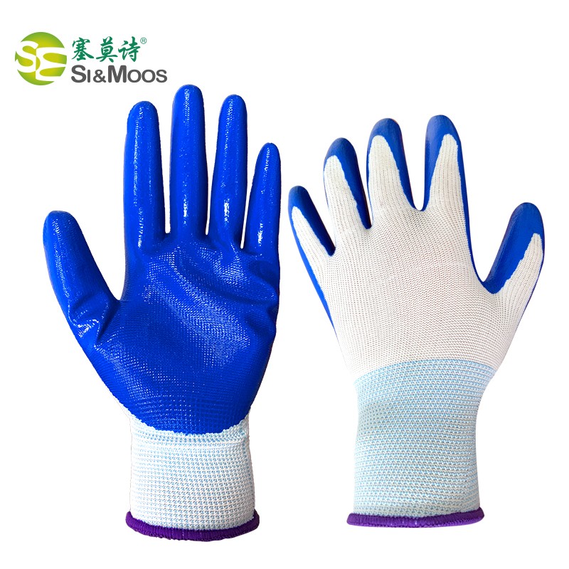 塞莫詩(shī)CG904BW藍(lán)色浸膠丁腈手套