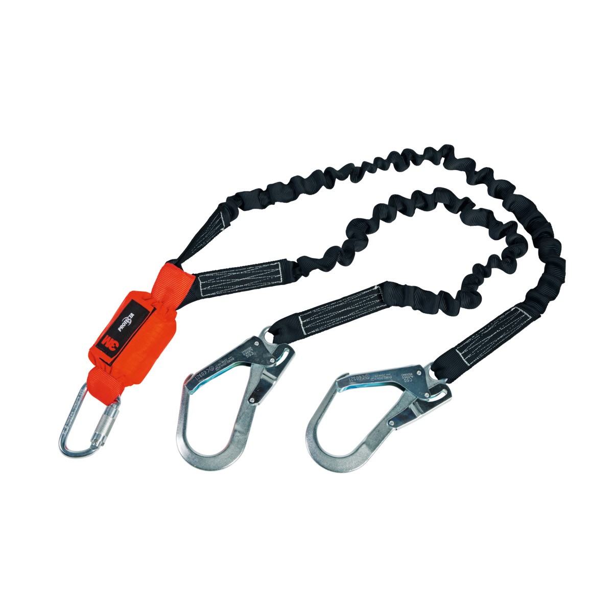 3M 1260327保泰特升級彈性雙鉤安全繩2米