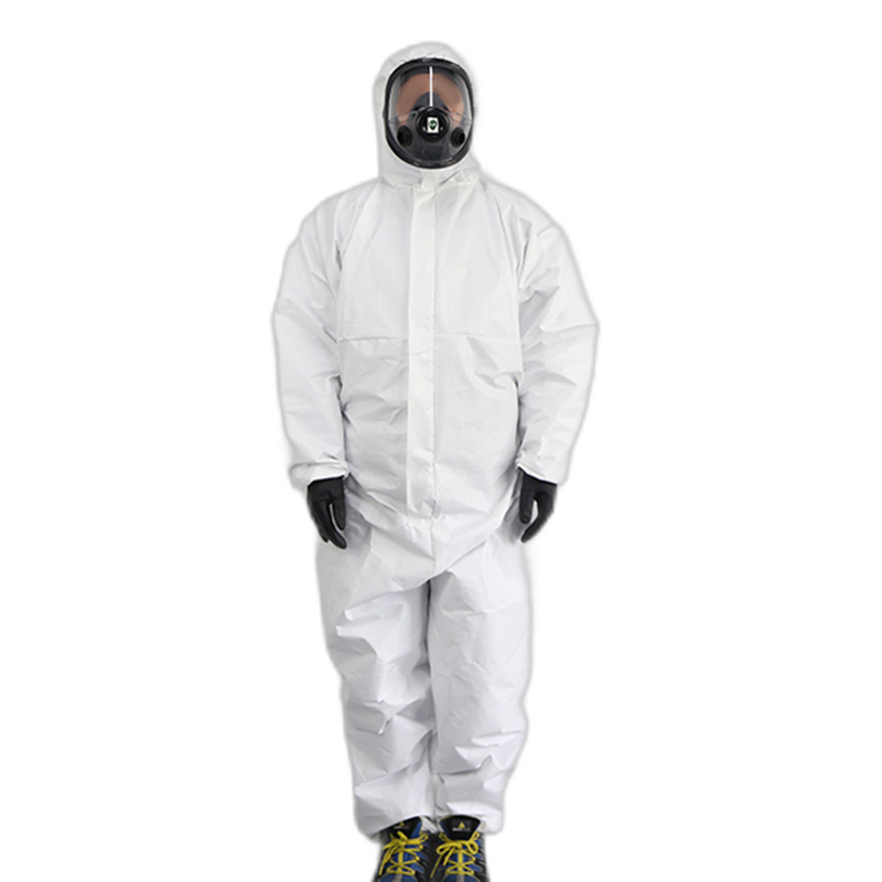 漢盾HD-BP616帶帽連體式限次使用工業(yè)防護(hù)服