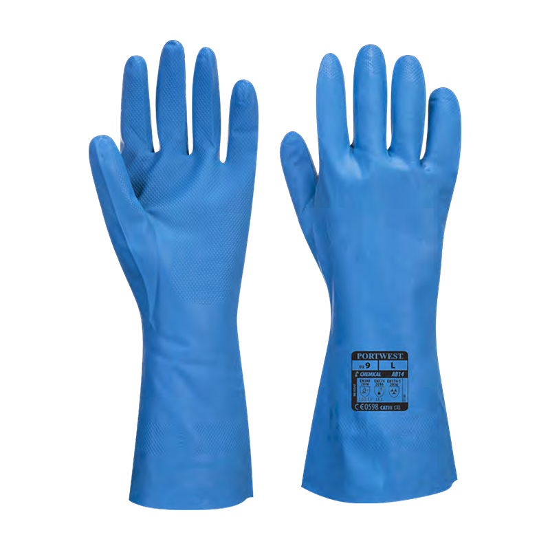 波偉斯特Portwest A814食品級(jí)長(zhǎng)筒丁腈手套