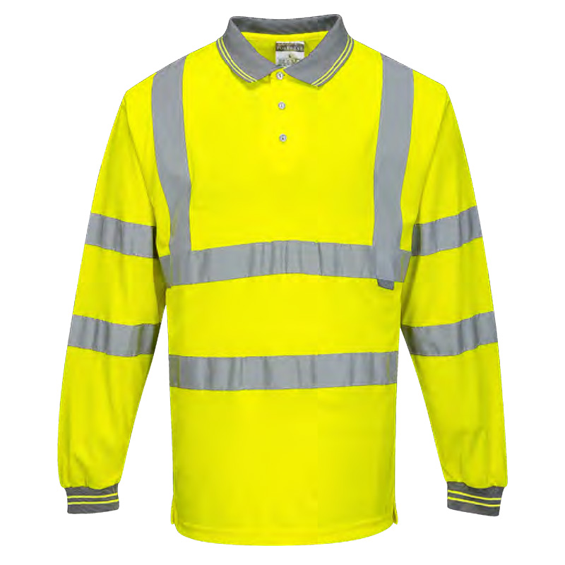 波偉斯特Portwest S277高可視長(zhǎng)袖POLO衫