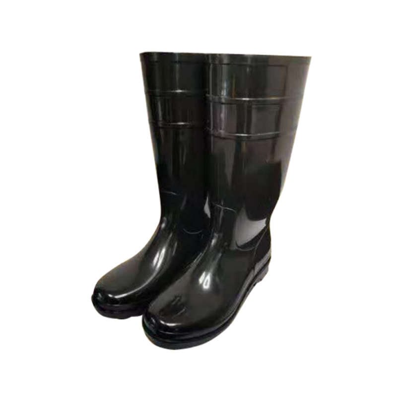 金步安黑色高筒橡膠工礦靴