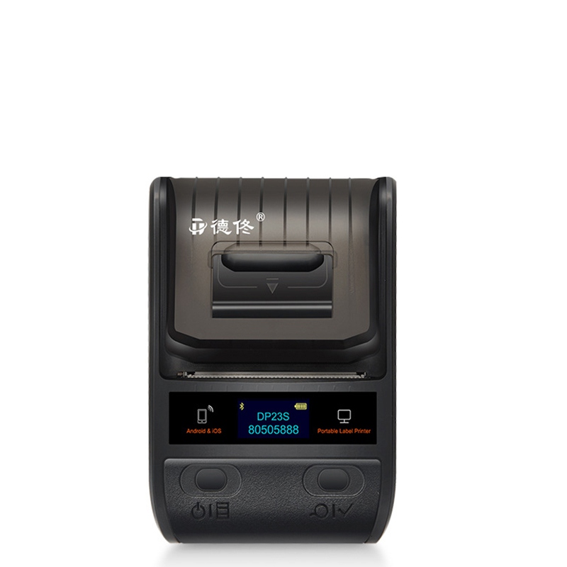 DTPrinter德佟DP23S手持便攜熱敏藍(lán)牙打不干膠標(biāo)簽機