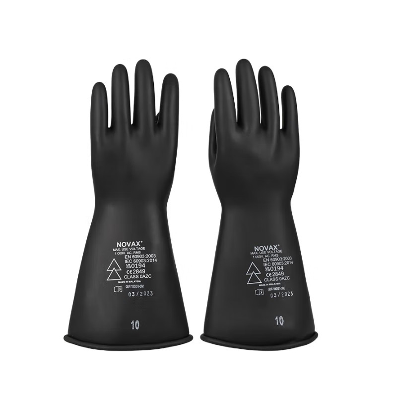 NOVAX Live-EO-ARC-BLK-S360乳膠防電弧絕緣手套0級(jí)5KV