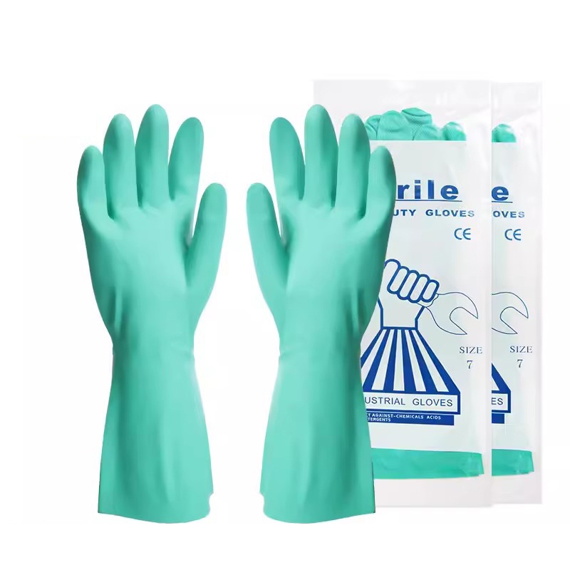 雪蓮21131丁腈絨里直邊袖口鉆石紋防護(hù)手套