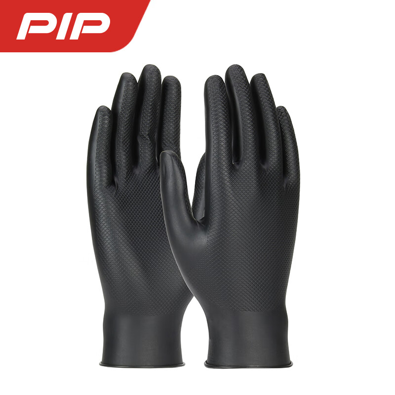 PIP 67-246 Grippaz靈巧型魚(yú)鱗紋限次性丁腈手套