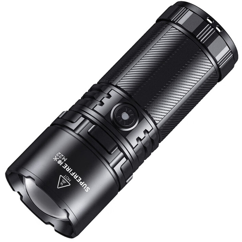 神火M22前后雙燈照明伸縮變焦手電筒