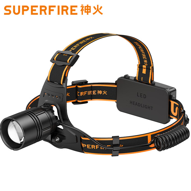 神火HL08-A大功率伸縮變焦揮手感應(yīng)強光頭燈