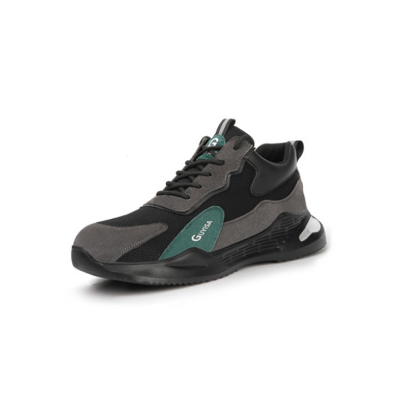 GUYISA古伊薩2095S運(yùn)動(dòng)系列防砸防刺穿四季款黑灰安全鞋