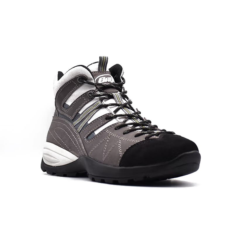 百集BJ6611灰色磨砂牛皮防滑防寒電絕緣安全鞋