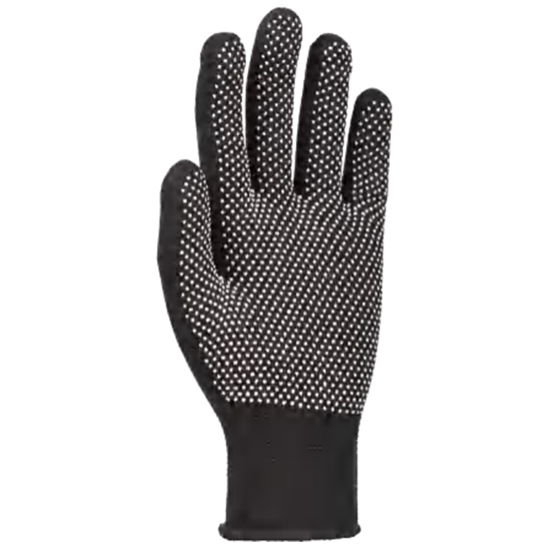 好員工D1303黑色滌綸點塑手套